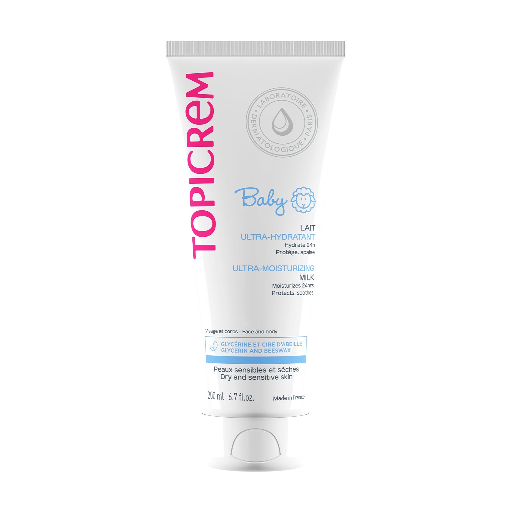 Уцінка! Ультразволожувальне дитяче молочко для тіла Topicrem Baby My 1st Moisturizing Milk, 200 мл